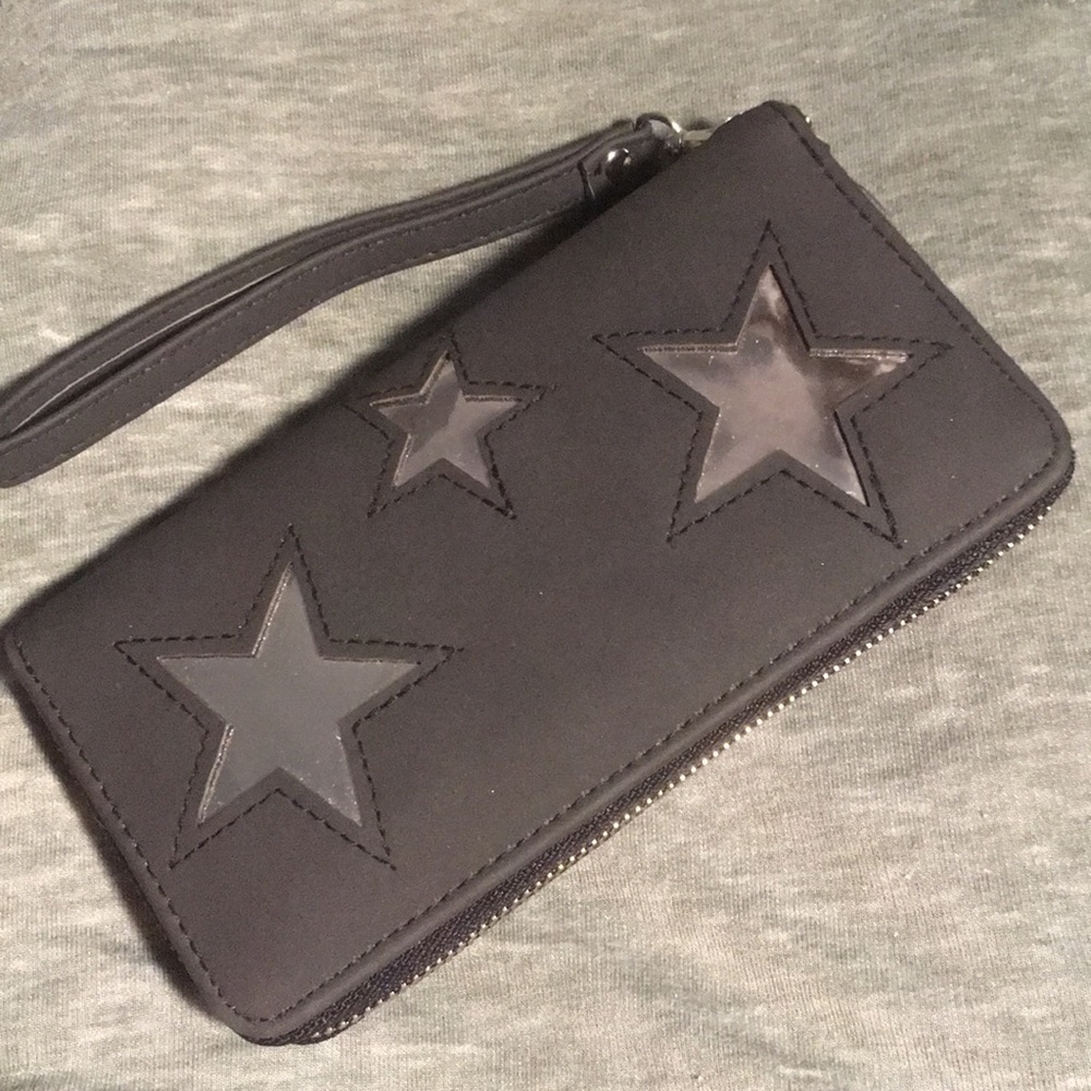 Gray Wristlet wallet (never used)